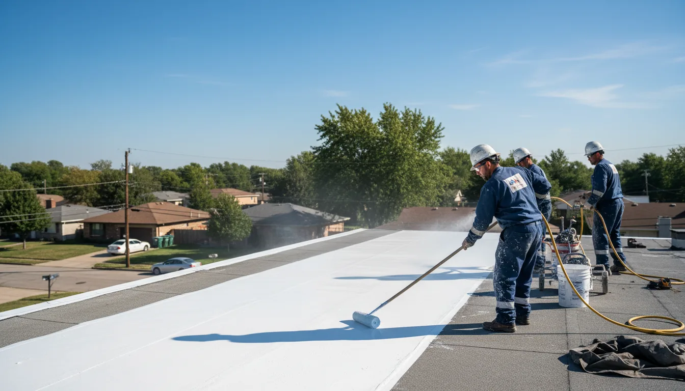 Commercial roof coating in Vadito, NM near me